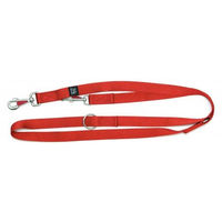 Produktbild von Feltmann Führleine aus Nylon in Rot, 3-fach verstellbar 100-210cm, 25mm Breite
