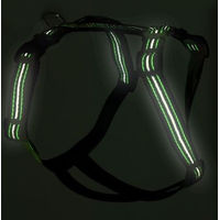 Produktbild von Feltmann Hund Brustgeschirr aus Nylon mit Reflexband in Rot 55-75cm