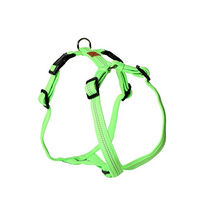 Produktbild von Feltmann Hundegeschirr Kreuzgeschirr Super Soft Neongrün Reflektierend Nylon Wasserabweisend Bauchumfang 70-90 cm