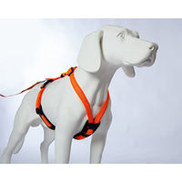 Produktbild von Feltmann Hundegeschirr Mantrailing Sportgeschirr Neonorange Reflektierend mit Neopren Bauchumfang 70-90 cm