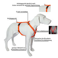 Produktbild von Feltmann Hundegeschirr Mantrailing Suchgeschirr Basic Neonorange Reflektierend Bauchumfang 55-75 cm