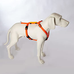 Feltmann Hundegeschirr Mantrailing Suchgeschirr Profi Neonorange Reflektierend mit Neopren Bauchumfang 40-60 cm – Bild 1 von 6