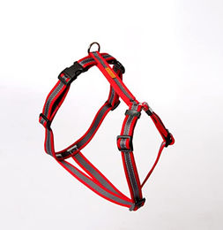 Feltmann Hundegeschirr Soft Grip für sehr kleine Hunde Rot Silber Mini – Bild 1 von 2
