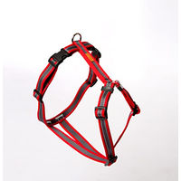 Produktbild von Feltmann Hundegeschirr Soft Grip für sehr kleine Hunde Rot Silber Mini