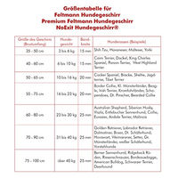 Produktbild von Feltmann Hundekreuzgeschirr Softband rot mit schwarzen Pfötchen 30-50 cm