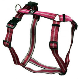 Feltmann Hundekreuzgeschirr Softband Streifen Pflaume 60-80 cm – Bild 1 von 2