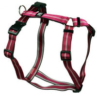 Produktbild von Feltmann Hundekreuzgeschirr Softband Streifen Pflaume 60-80 cm