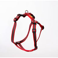 Produktbild von Feltmann Mopsgeschirr Hundegeschirr Soft Grip Rot Silber für mittlere Rassen 20 mm