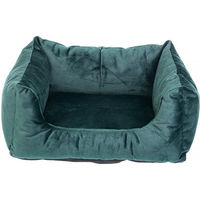 Produktbild von FERA Glamour Hundebett rechteckig grün S 45x50x24 cm mit Silikon