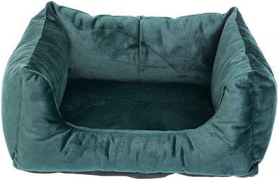 FERA Glamour Hundebett Stoff rechteckig grün XL 75x85x29 cm – Bild 1 von 2