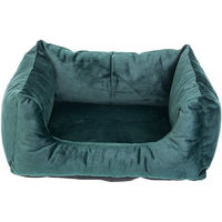 Produktbild von FERA Glamour Hundebett Stoff rechteckig grün XL 75x85x29 cm