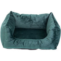 Produktbild von FERA Glamour Hundebett und Katzenbett rechteckig grün Größe M 55x65x25 cm mit Silikon