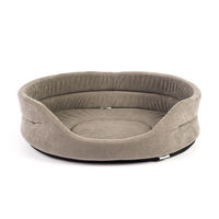 Produktbild von FERA Hundebett oval aus Samt Grau XL