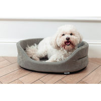 Produktbild von FERA Hundebett oval aus Stoff Grau Größe S