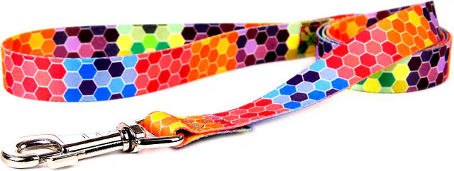 FERA Hundeleine Octagon aus Nylon in Bunt mit Haken 130 cm - 130 cm – Bild 1 von 5
