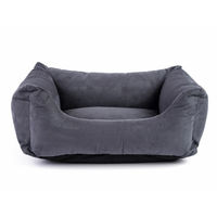 Produktbild von FERA Shine Hundebett aus Plüsch für große Rassen in Grau Größe L 117 x 80 x 30 cm