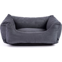 Produktbild von FERA Shine Hundebett aus Plüsch für Hunde in Grau Gr. M 80 x 60 x 25 cm