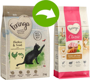 Feringa Adult Duo Katzenfutter Huhn mit Forelle 2 kg – Bild 1 von 1