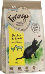 Produktbild von Feringa Adult Duo Katzenfutter Huhn mit Lamm getreidefrei 400 g - 400 g
