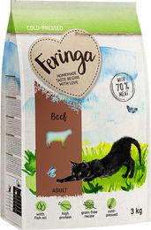 Produktbild von Feringa Adult Kaltgepresstes Katzenfutter Rind 9 kg (3 x 3 kg) - 3 x 3 kg