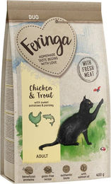Produktbild von Feringa Adult Katzenfutter Huhn mit Forelle getreidefrei 400 g - 400 g