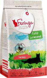 Produktbild von Feringa Adult Katzenfutter kaltgepresst Truthahn 1,2 kg (3 x 400 g) - 3 x 400 g