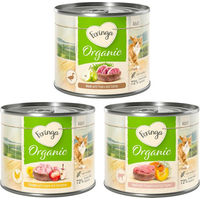 Produktbild von Feringa Bio Menü Sparpaket Katzenfutter mit Huhn, Ente und Kalb 12 x 200 g