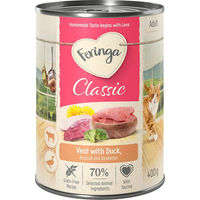 Produktbild von Feringa Classic Meat Menü Ente und Kalb Getreidefrei für Katzen 6 x 400 g - 6 x 400 g