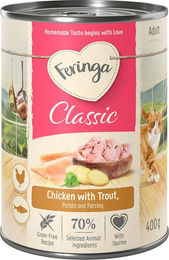Produktbild von Feringa Classic Meat Menü Huhn und Forelle Getreidefrei 6 x 400 g - 6 x 400 g