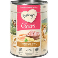 Produktbild von Feringa Classic Meat Menü Huhn und Forelle Getreidefrei 6 x 400 g - 6 x 400 g