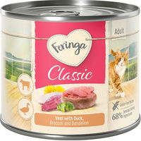 Produktbild von Feringa Classic Meat Menü Katzenfutter Ente und Kalb getreidefrei 6 x 200 g - 6 x 200 g
