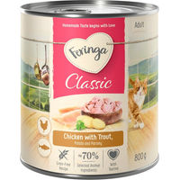 Produktbild von Feringa Classic Meat Menü Katzenfutter Forelle und Huhn getreidefrei 6 x 800 g - 6 x 800 g