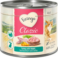 Produktbild von Feringa Classic Meat Menü Katzenfutter Kaninchen und Truthahn getreidefrei 6 x 200 g - 6 x 200 g