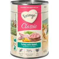 Produktbild von Feringa Classic Meat Menü Katzenfutter Kaninchen und Truthahn getreidefrei 6 x 400 g - 6 x 400 g