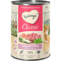 Produktbild von Feringa Classic Meat Menü Katzenfutter Lachs und Pute getreidefrei 6 x 400 g - 6 x 400 g