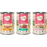Produktbild von Feringa Classic Meat Menü Katzenfutter Mixpaket mit Geflügel, Lamm, Kaninchen, Lachs und Truthahn getreidefrei 6 x 400 g