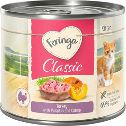 Produktbild von Feringa Classic Meat Menü Kitten Pute getreidefrei 6 x 200 g - 6 x 200 g