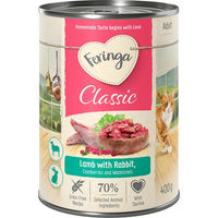 Produktbild von Feringa Classic Meat Menü Lamm und Kaninchen Getreidefrei 6 x 400 g - 6 x 400 g