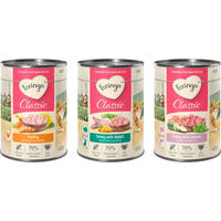 Produktbild von Feringa Classic Meat Menü Mixpaket für Katzen 6 x 400 g mit Kaninchen, Truthahn, Geflügel und Lachs getreidefrei - 6 x 400 g