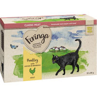 Produktbild von Feringa Classic Meat Menü Pouch Geflügel und Fisch für Katzen getreidefrei 12 x 85 g - 12 x 85 g