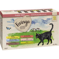 Produktbild von Feringa Classic Meat Menü Pouch Mixpaket für Katzen 12 x 85 g getreidefrei - 12 x 85 g