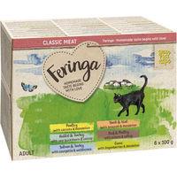 Produktbild von Feringa Classic Meat Menü Schale Probiermix für Katzen getreidefrei 6 x 100 g - 6 x 100 g
