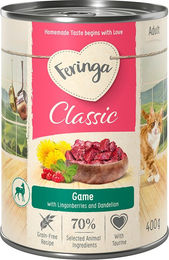 Produktbild von Feringa Classic Meat Menü Wild für Katzen getreidefrei 6 x 400 g - 6 x 400 g