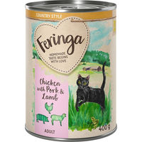 Produktbild von Feringa Country Style Menü Hundefutter Huhn Lamm Schwein Getreidefrei Hoher Fleischanteil 24 x 400 g - 24 x 400 g