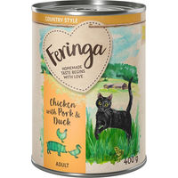 Produktbild von Feringa Country Style Menü Katzenfutter Huhn Ente Schwein getreidefrei mit hohem Fleischanteil 6 x 400 g - 6 x 400 g