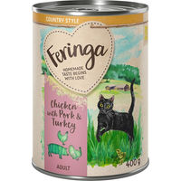 Produktbild von Feringa Country Style Menü Katzenfutter Huhn Pute Schwein Getreidefrei Hoher Fleischanteil 6 x 400 g - 6 x 400 g