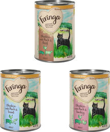 Produktbild von Feringa Country Style Menü Mixpaket 1 für Katzen mit Pute, Rind und Forelle getreidefrei 6 x 400 g