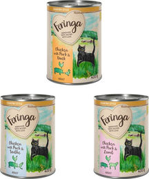 Produktbild von Feringa Country Style Menü Mixpaket 2 für Katzen mit Ente, Lamm und Seelachs getreidefrei 6 x 400 g - 6 x 400 g