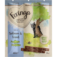 Produktbild von Feringa Crunchy Sticks Lachs & Forelle Leckerli für Katzen 3 x 6 g