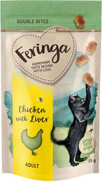 Feringa Double Bites Huhn mit Leber für Katzen 35 g – Bild 1 von 1